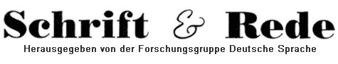 Schrift & Rede, Forschungsgruppe dt. Sprache